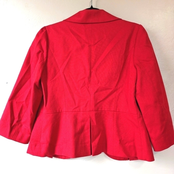 HALOGEN Cherry Red Y2K Blazer, Size S - Picture 3 of 9